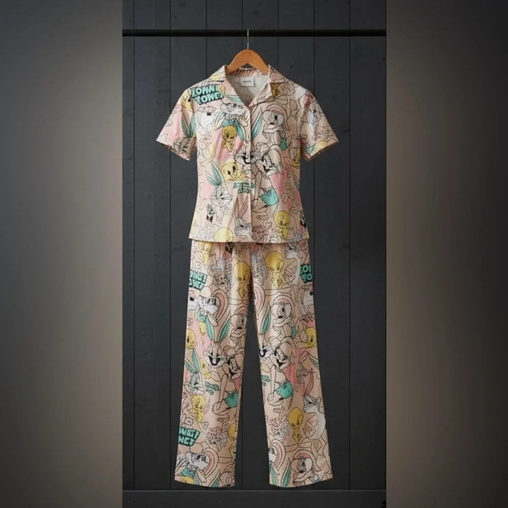 Justice x Looney Tunes Girls Pajama Set – Size XS (5/6) NWT - Picture 3 of 8